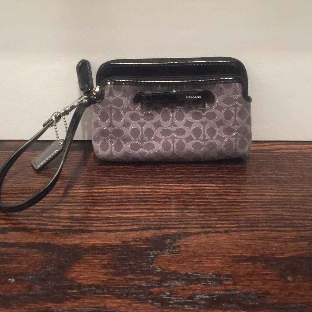 Black Coach Wristlet